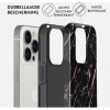 Burga Tough Back Cover Hülle für Apple iPhone 15 Pro - Rose Gold Marble 2