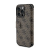 Guess 4G Big Metal Logo Book Wallet Klapphülle für Apple iPhone 15 Pro - Braun 3