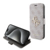 Guess 4G Big Metal Logo Book Wallet Klapphülle für Apple iPhone 15 Pro Max - Rosa 0