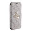 Guess 4G Big Metal Logo Book Wallet Klapphülle für Apple iPhone 15 Pro Max - Rosa 4