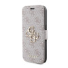 Guess 4G Big Metal Logo Book Wallet Klapphülle für Apple iPhone 15 Pro Max - Rosa 5