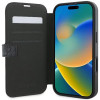 Guess 4G Big Metal Logo Book Wallet Klapphülle für Apple iPhone 16 - Schwarz 1