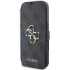 Guess 4G Big Metal Logo Book Wallet Klapphülle für Apple iPhone 16 - Schwarz 5