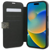 Guess 4G Big Metal Logo Book Wallet Klapphülle für Apple iPhone 16 Plus - Braun 1
