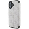 Guess 4G Big Metal Logo Book Wallet Klapphülle für Apple iPhone 16 Plus - Rosa 2