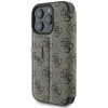 Guess 4G Big Metal Logo Book Wallet Klapphülle für Apple iPhone 16 Pro - Braun 3