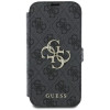 Guess 4G Big Metal Logo Book Wallet Klapphülle für Apple iPhone 16 Pro Max - Schwarz 2