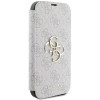 Guess 4G Big Metal Logo Book Wallet Klapphülle für Apple iPhone 16 Pro Max - Rosa 4