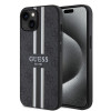 Guess 4G Printed Stripes Hard Case Back Cover Hülle mit MagSafe für Apple iPhone 15 - Schwarz 0