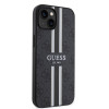 Guess 4G Printed Stripes Hard Case Back Cover Hülle mit MagSafe für Apple iPhone 15 - Schwarz 2