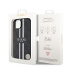 Guess 4G Printed Stripes Hard Case Back Cover Hülle mit MagSafe für Apple iPhone 15 - Schwarz 5