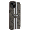 Guess 4G Printed Stripes Hard Case Back Cover Hülle mit MagSafe für Apple iPhone 15 - Braun 2