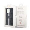 Guess 4G Printed Stripes Hard Case Back Cover Hülle mit MagSafe für Apple iPhone 15 Pro - Schwarz 5