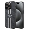 Guess 4G Printed Stripes Hard Case Back Cover Hülle mit MagSafe für Apple iPhone 15 Pro Max - Schwarz 0