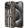Guess 4G Printed Stripes Hard Case Back Cover Hülle mit MagSafe für Apple iPhone 15 Pro Max - Braun 0