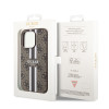 Guess 4G Printed Stripes Hard Case Back Cover Hülle mit MagSafe für Apple iPhone 15 Pro Max - Braun 5