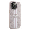 Guess 4G Printed Stripes Hard Case Back Cover Hülle mit MagSafe für Apple iPhone 15 Pro - Rosa 2