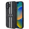 Guess 4G Printed Stripes Hard Case Back Cover Hülle mit MagSafe für Apple iPhone 16 Plus - Schwarz 0