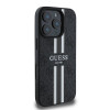 Guess 4G Printed Stripes Hard Case Back Cover Hülle mit MagSafe für Apple iPhone 16 Pro - Schwarz 3