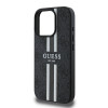 Guess 4G Printed Stripes Hard Case Back Cover Hülle mit MagSafe für Apple iPhone 16 Pro - Schwarz 4