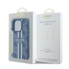 Guess 4G Printed Stripes Hard Case Back Cover Hülle mit MagSafe für Apple iPhone 16 Pro - Blau 6