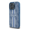 Guess 4G Printed Stripes Hard Case Back Cover Hülle mit MagSafe für Apple iPhone 16 Pro Max - Blau 2