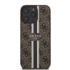 Guess 4G Printed Stripes Hard Case Back Cover Hülle mit MagSafe für Apple iPhone 16 Pro Max - Braun 2