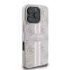 Guess 4G Printed Stripes Hard Case Back Cover Hülle mit MagSafe für Apple iPhone 16 Pro - Rosa 3