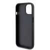 Guess 4G Strass Metal Logo Hard Case Back Cover Hülle für Apple iPhone 15 - Schwarz 4
