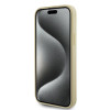 Guess 4G Strass Metal Logo Hard Case Back Cover Hülle für Apple iPhone 15 - Gold 1