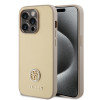 Guess 4G Strass Metal Logo Hard Case Back Cover Hülle für Apple iPhone 15 Pro - Gold 0