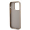 Guess 4G Strass Metal Logo Hard Case Back Cover Hülle für Apple iPhone 15 Pro - Gold 4