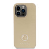Guess 4G Strass Metal Logo Hard Case Back Cover Hülle für Apple iPhone 15 Pro Max - Gold 1