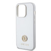 Guess 4G Strass Metal Logo Hard Case Back Cover Hülle für Apple iPhone 15 Pro Max - Silber 3