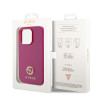 Guess 4G Strass Metal Logo Hard Case Back Cover Hülle für Apple iPhone 15 Pro - Rosa 5