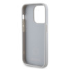 Guess 4G Strass Metal Logo Hard Case Back Cover Hülle für Apple iPhone 15 Pro - Silber 4