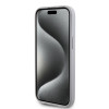 Guess 4G Strass Metal Logo Hard Case Back Cover Hülle für Apple iPhone 15 - Silber 1
