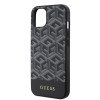 Guess GCube Stripes Hard Case Back Cover Hülle mit MagSafe für Apple iPhone 15 - Schwarz 3