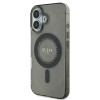 Guess IML Rhinestones Back Cover Hülle mit MagSafe für Apple iPhone 16 - Schwarz 2