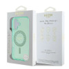 Guess IML Rhinestones Back Cover Hülle mit MagSafe für Apple iPhone 16 - Grün 6