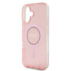 Guess IML Rhinestones Back Cover Hülle mit MagSafe für Apple iPhone 16 - Rosa 4