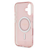 Guess IML Rhinestones Back Cover Hülle mit MagSafe für Apple iPhone 16 - Rosa 5