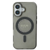 Guess IML Rhinestones Back Cover Hülle mit MagSafe für Apple iPhone 16 Plus - Schwarz 1