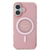 Guess IML Rhinestones Back Cover Hülle mit MagSafe für Apple iPhone 16 Plus - Rosa 1
