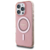 Guess IML Rhinestones Back Cover Hülle mit MagSafe für Apple iPhone 16 Pro Max - Rosa 2