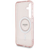 Guess IML Rhinestones Back Cover Hülle mit MagSafe für Samsung Galaxy S25 - Rosa 5