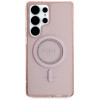 Guess IML Rhinestones Back Cover Hülle mit MagSafe für Samsung Galaxy S25 Ultra - Rosa 1