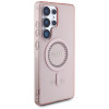 Guess IML Rhinestones Back Cover Hülle mit MagSafe für Samsung Galaxy S25 Ultra - Rosa 2