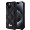 Guess Quilted Puffed Metal Logo Back Cover Hülle für Apple iPhone 15 - Schwarz 0