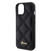 Guess Quilted Puffed Metal Logo Back Cover Hülle für Apple iPhone 15 - Schwarz 3